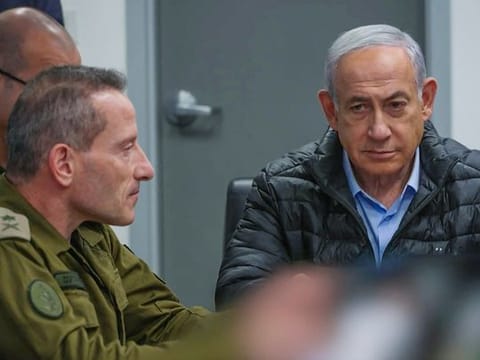 Israeli Prime Minister Benjamin Netanyahu in Tel Aviv 