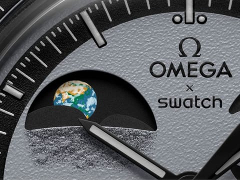 For the first time in watchmaking history, an earth phase is being paired with a moon phase.