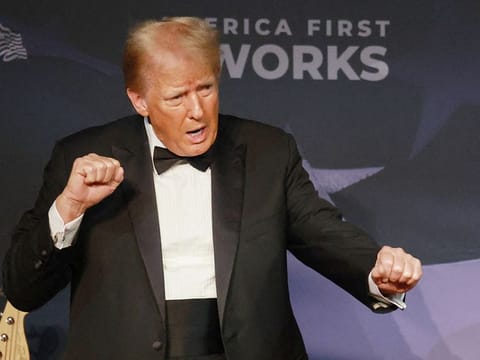 US President-elect Donald Trump attends the America First Policy Institute Gala held at Mar-a-Lago on November 14, 2024 in Palm Beach, Florida.  