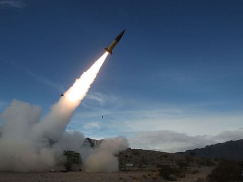 US Army conducting live fire tests of the Army Tactical Missile System (ATACMS).
