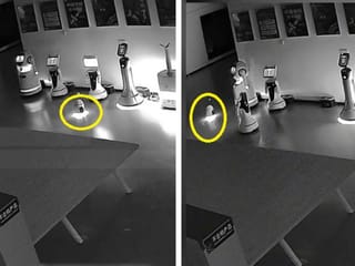 Caught on video: Tiny robot kidnaps 12 larger robots in bizarre incident