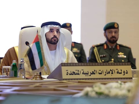 Sheikh Hamdan bin Mohammed bin Rashid Al Maktoum, Crown Prince of Dubai, Deputy Prime Minister and Minister of Defence of the UAE, at the meeting on Tuesday
