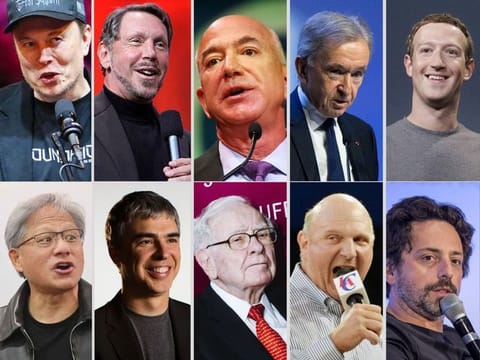 SUPER BILLIONAIRES: A closer look reveals shared traits in their wealth-building philosophies – a relentless drive for innovation, risk-taking, and the strategic use of leverage and timing.
