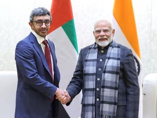 Sheikh Abdullah meets Indian Prime Minister Narendra Modi in New Delhi