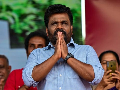 The newly elected Sri Lankan President Anura Kumara Dissanayake 