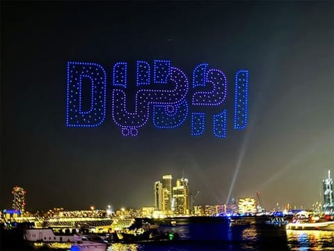 Watch: Epic drone shows light up Dubai's skyline