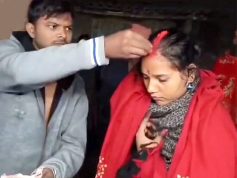 The woman's ex-husband, who was present at the wedding ceremony, assured everyone that any future issues would be for the couple to handle, not him.