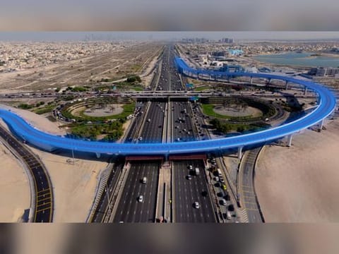 The two-lane bridge complements the Dh689 million Hessa Street development project, which includes upgrades of four major intersections