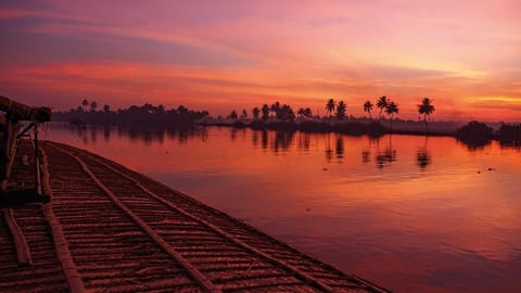 The kayal, or backwaters, are a geographical phenomenon unique to Kerala 