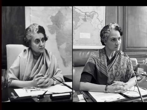 Lara describes getting goosebumps on set playing the role of Indira Gandhi 