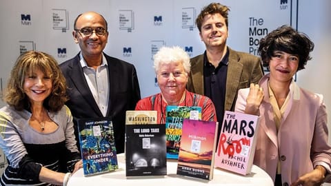 The panel of judges of the 2018 Man Booker Prize, which is open to writers of any nationality writing in English and published in the UK and Ireland 
