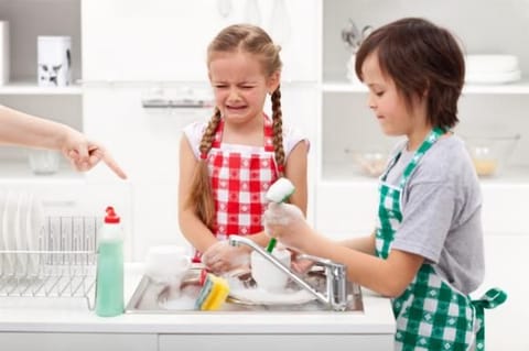 Tears and tantrums can test mum’s temper. 