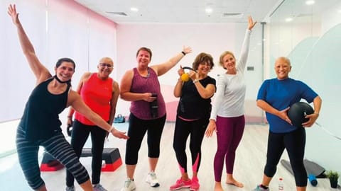 Majlis Al Amal has a dedicated exercise hall where cancer warriors can work out 
