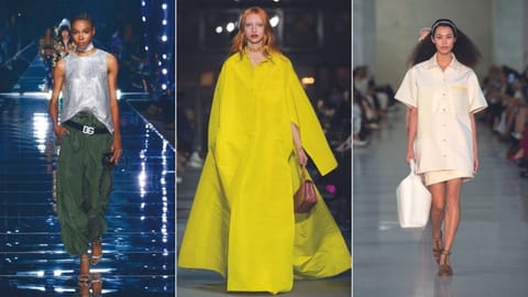 Loose-fitting pieces from Dolce&Gabbana, Valentino and Max Maxa 