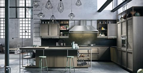 With a neo-chic aesthetic, Italian architect Iosa Ghini puts a bold slant on the classic kitchen with Frame, designed for Snaidero. 