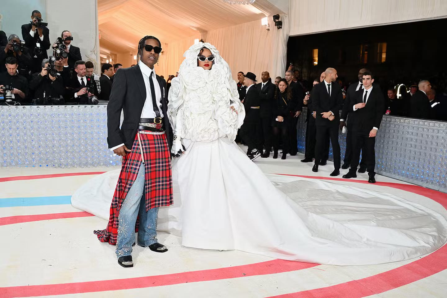 Kim Kardashian at the 2023 Met Gala at the Metropolitan Museum of Art on May 1, 2023, in New York.(AFP)