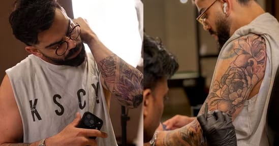 Virat Kohli Unveils New Tattoo Symbolizing Personal Growth Ahead Of IPL Virat Kohli Unveils New Tattoo Symbolizing Personal Growth Ahead Of IPL