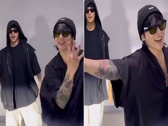 Video: BTS' Jungkook and Seventeen's Mingyu rock the 'Seven' dance